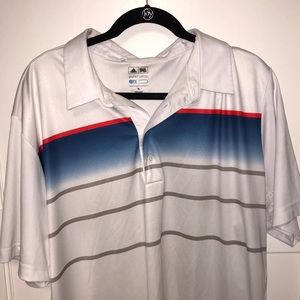 Adidas White Pure Motion Golf Shirt